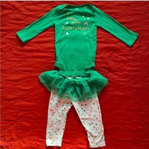 Little Miss Shenanigans St Patrick’s Day Outfit